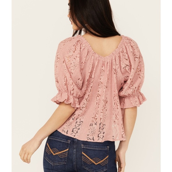 Free People Stacey Lace Crop Top - Picture 3 of 8